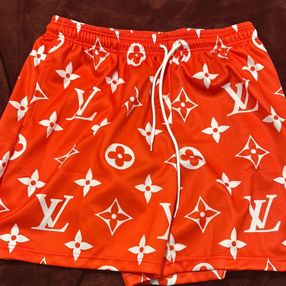 Stylish Orange Designer Men's Shorts
